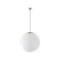 Pendelleuchte aus Edelstahl gebürstet | LED Leuchte mit Ein/Aus-Schalter | TRIPLEX OPAL m