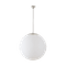 Pendelleuchte aus gebürstetem Edelstahl mit LED und Ein-/Ausschalter, TRIPLEX OPAL mundge