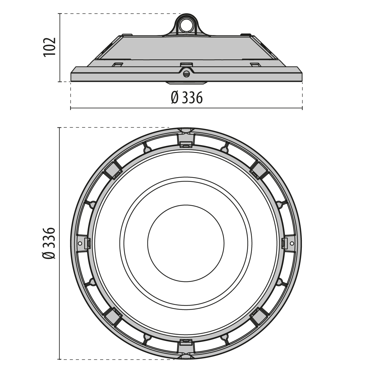 A+ 200 C/EW 840 BK-RAL9005 1-10V