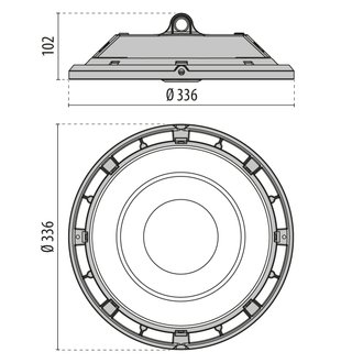 A+ 200 C/EW 840 BK-RAL9005 1-10V - 1