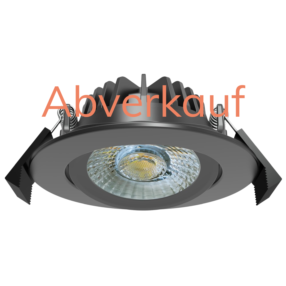 Perfy, Einbauspot, Ø90mm, schwarz, 600-800lm, 2700/3000/4000K