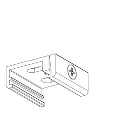 Deckenhalterung für abgehängte Decken, schwarz