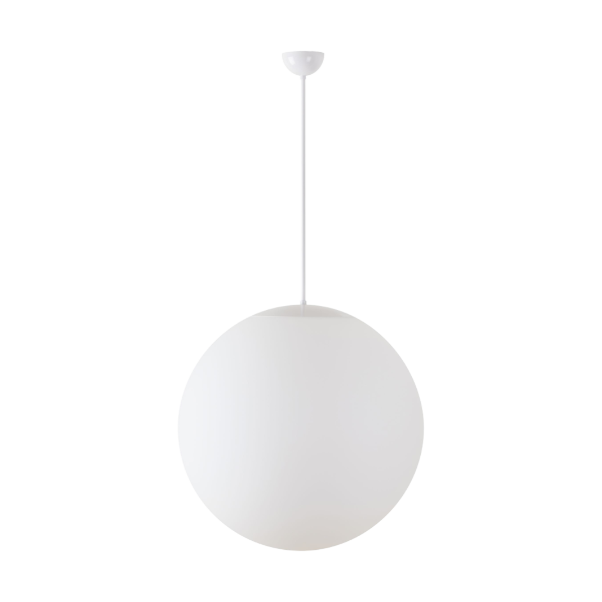 Weiss colour | Pendelleuchte LED EIN/AUS | TRIPLEX OPAL mundgeblasener Glasschirm | Stabpe