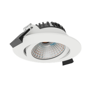 Perfy 68, Einbauspot, Ø82mm, 600-800lm, DALI, Reflektor, Weiss